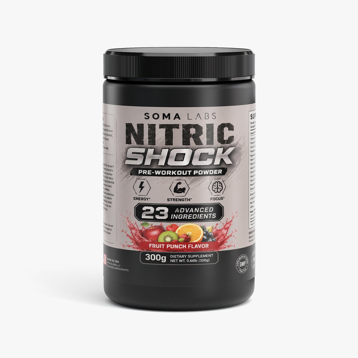 Nitric Shock Pre-Workout Powder (Fruit Punch)