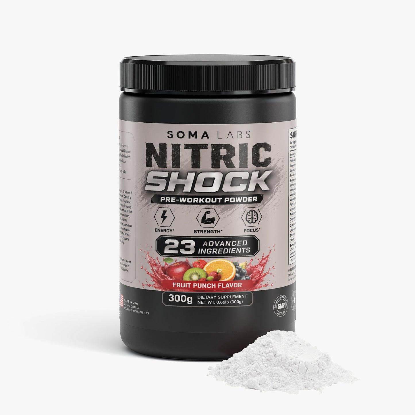 Nitric Shock Pre-Workout Powder (Fruit Punch)